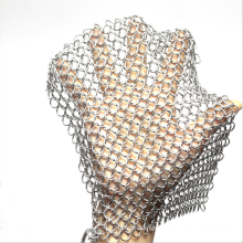 Gold Color Steel Chain Mail Ring Mesh Metal Curtain